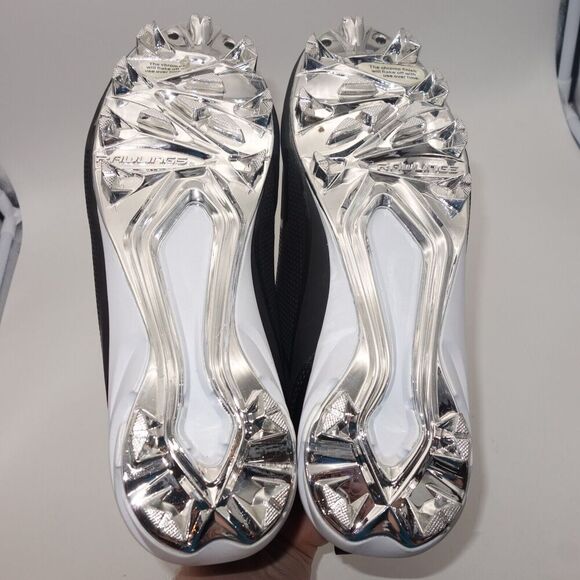 NEW Rawlings Brazen Baseball Molded Cleats Black White Cool Flo Men's 7 - Picture 9 of 12